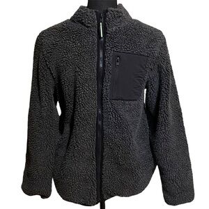 Urban Outerwear Fuzzy Sherpa Fleece Full Zip Jacket Youth Size 14